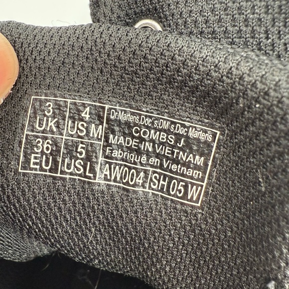 Dr. Martens Black Combat Boots - Picture 8 of 11